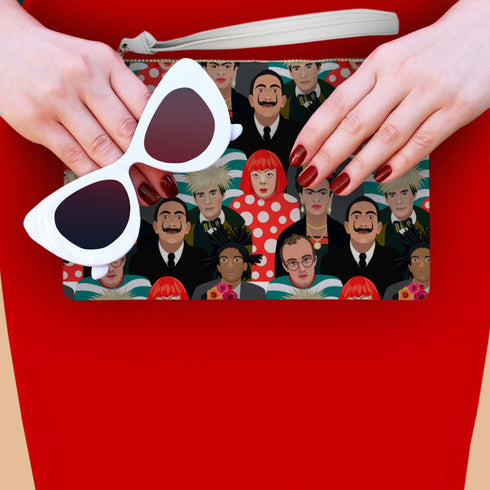Famous Faces of Art Clutch