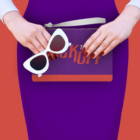 FUCK OFF Vegan Leather Fashion Wristlet