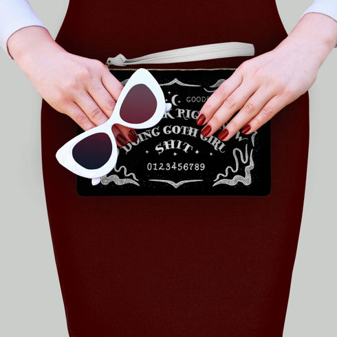 Ouija Goth Girl Clutch Purse
