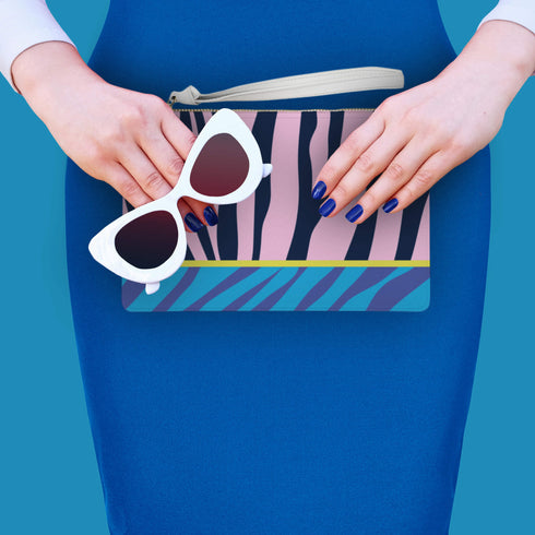 Zebra Animal Print Clutch Purse