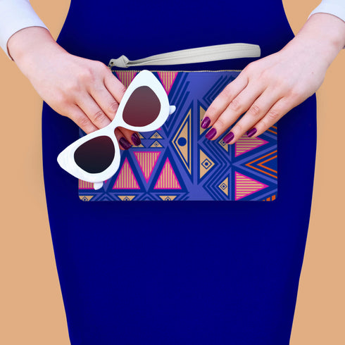 Tribal Print Clutch Purse