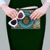 Hamsa Bag Green Wristlet Handbag