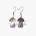 Mushroom Fluorite Stone Earring
