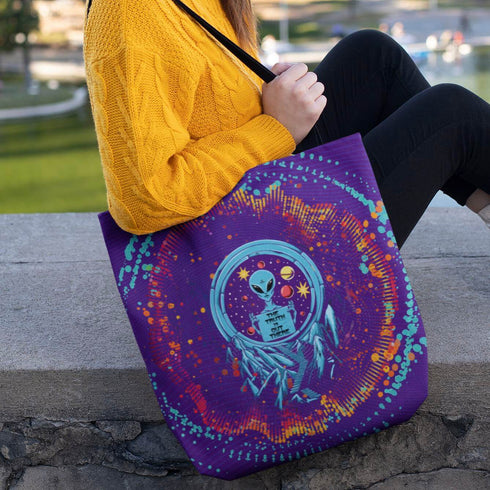 The Truth Is Out There Unisex Canvas Alien Tote Bag