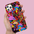 Magic Mushrooms and Frogs Phone Case in Red