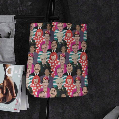 Famous Faces of Art Canvas Tote Bag