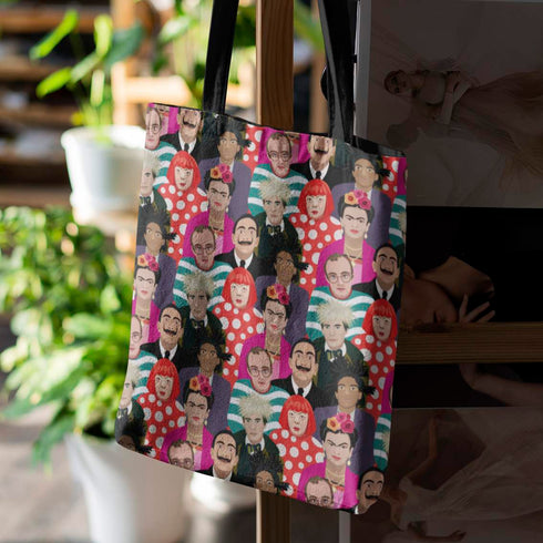 Famous Faces of Art Canvas Tote Bag