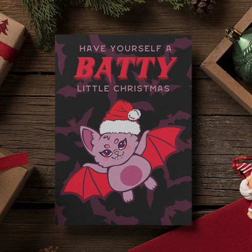 Batty Christmas Card