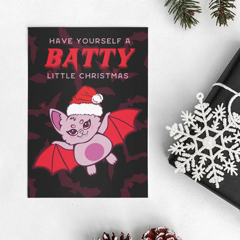 Batty Christmas Card