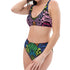 Technicolor Snakeskin Sustainable Women's High Waisted Two-Piece Bikini