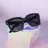 Black Studded Square Frame Sunglasses