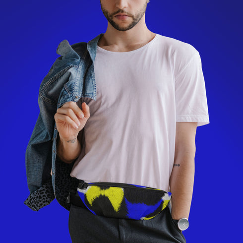 Spotted Black and Blue Fanny