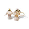 Sakura Agate Mushroom Drop Earring