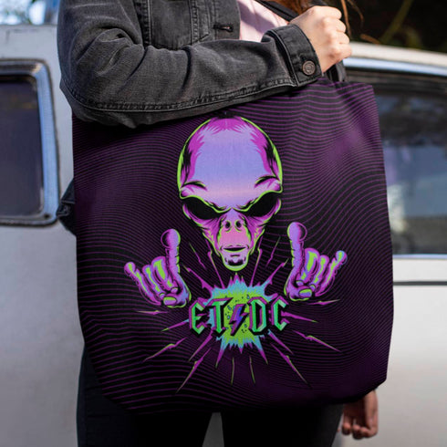 Alien ET/DC Rock'n'Roll Canvas Alien Tote Bag