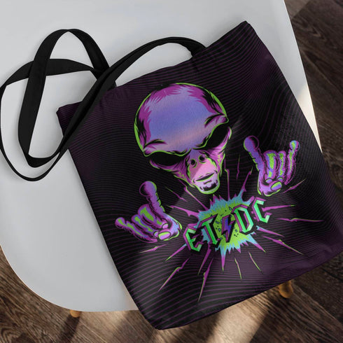 Alien ET/DC Rock'n'Roll Canvas Alien Tote Bag