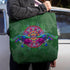 Roller Skating Peacock Canvas Tote