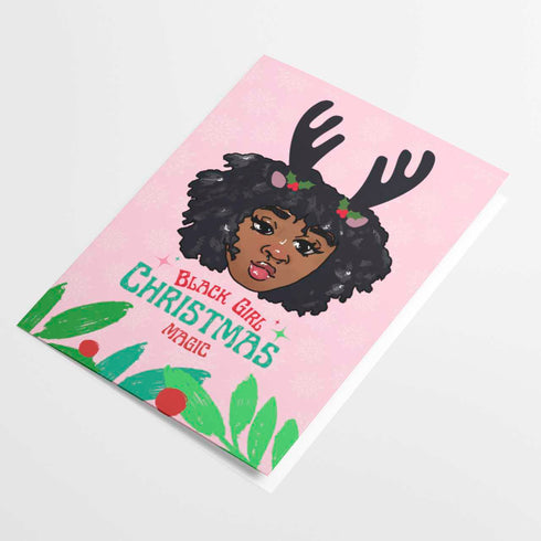 Black Girl Christmas Card