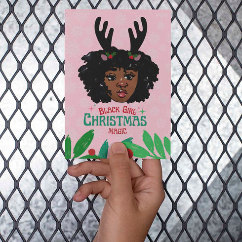 Black Girl Christmas Card