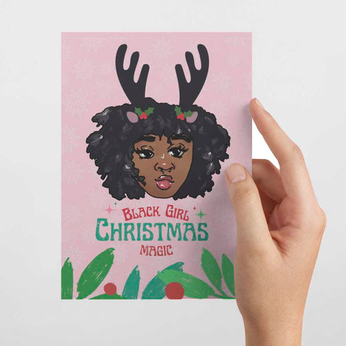 Black Girl Christmas Card