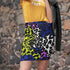 Color Block Leopard Print Mini Skirt in Techno