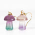 Mushroom Fluorite Stone Earring
