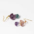 Mushroom Fluorite Stone Earring
