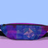 Blue Glitch Fanny Pack