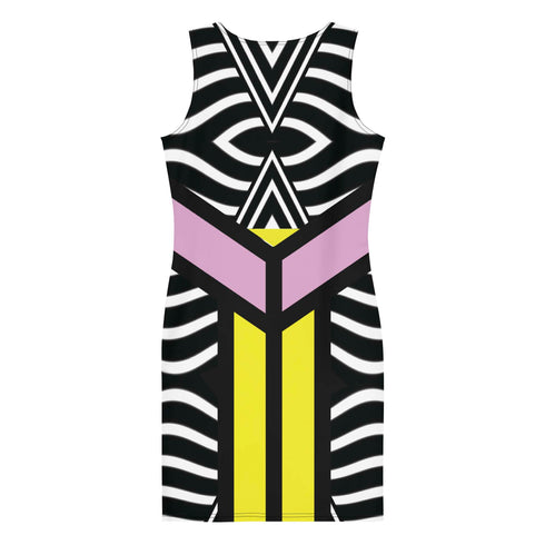 Hypnotic Color Block Bodycon Dress