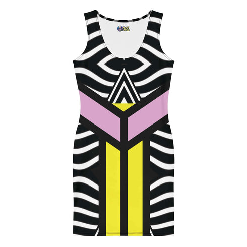 Hypnotic Color Block Bodycon Dress