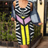 Hypnotic Color Block Bodycon Dress