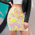 Creamsicle Swirl Print Mini Skirt in Pastel