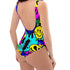 Melted Neon Smiley Print One-Piece Swimsuit