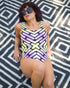 Neon Scoop One-Piece Swimsuit