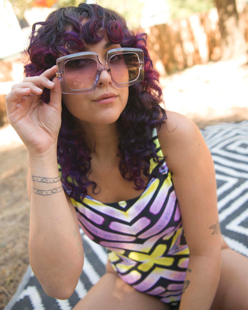 Neon Scoop One-Piece Swimsuit