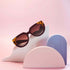 Red Tortoiseshell Color Block Sunglasses