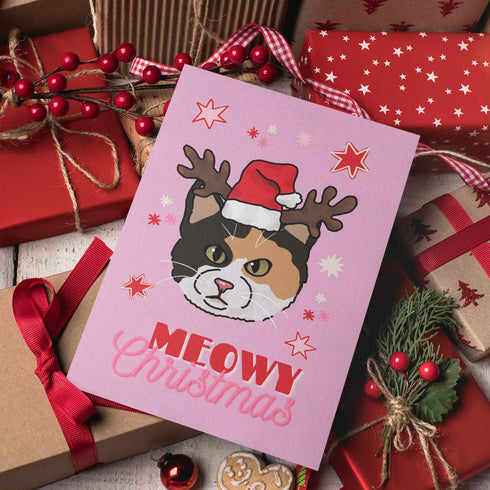 Cat Christmas Card