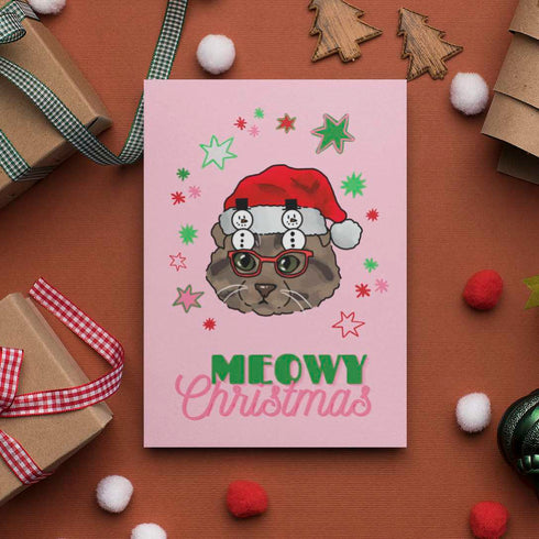 Cat Christmas Card