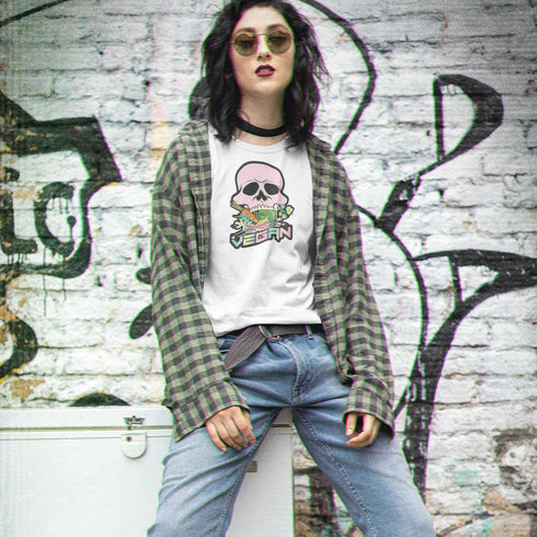 Vegan Skull Tee