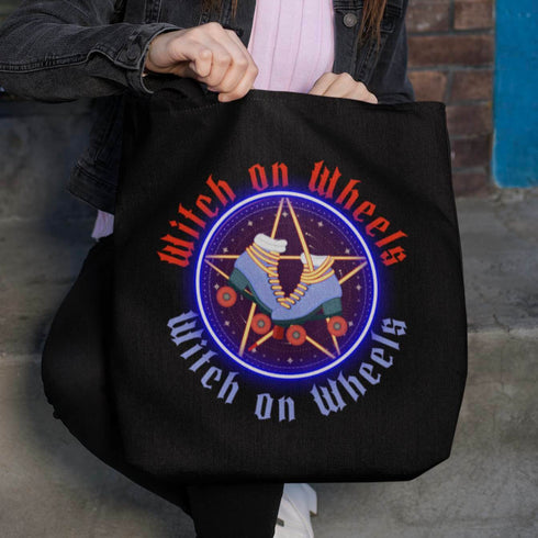 Witches on Wheels Roller Skate Tote Bag