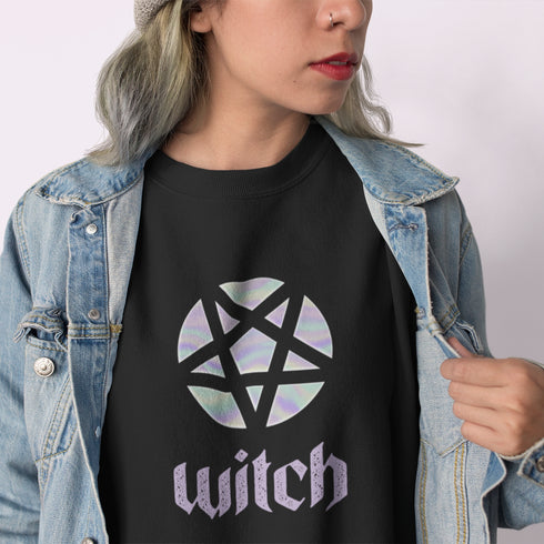 Cropped Witch Pentagram Sweatshirt
