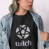 Cropped Witch Pentagram Sweatshirt