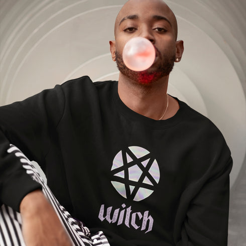 Cropped Witch Pentagram Sweatshirt