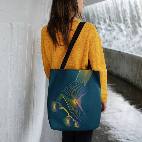 Green Roller Skate Tote Bag
