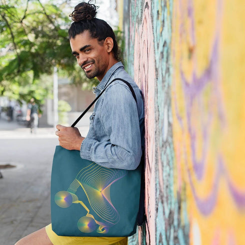 Green Roller Skate Tote Bag