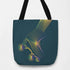 Green Roller Skate Tote Bag