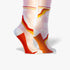 Orange Daisy Retro Socks