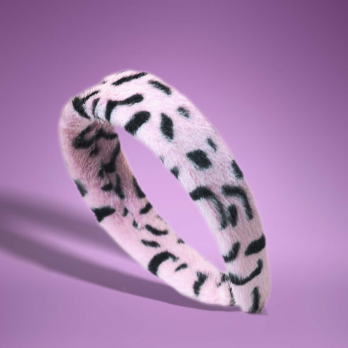 Leopard Print Furry Headband