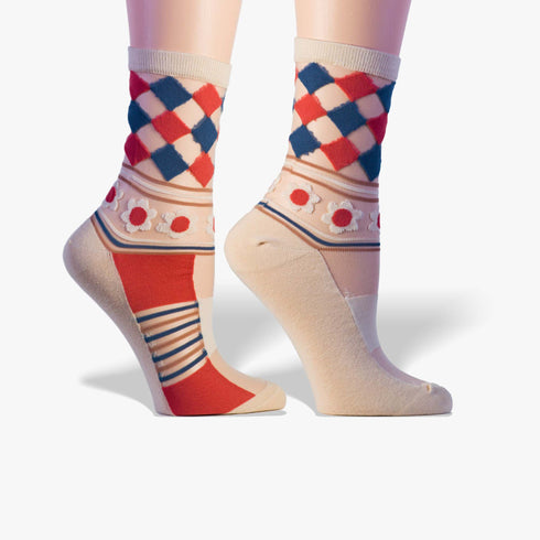 Diamond Daisy Retro Socks