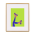Skates Up Wall Art Print - Green