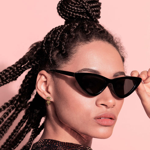 Gold UFO Spaceship Earrings